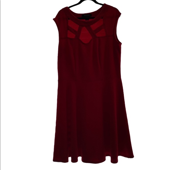 Ashley Steward Red A Line Dress - Picture 1 of 6